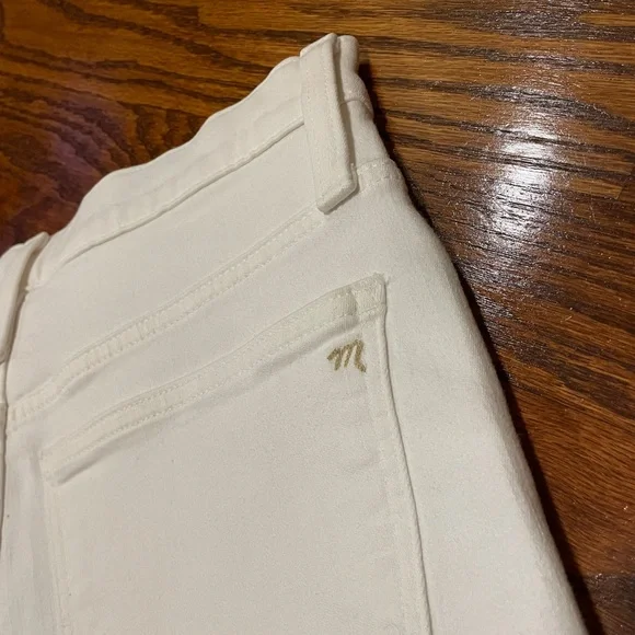 NWT Madewell White 10” High Rise Skinny Crop Jeans - Waist 28 - Picture 7 of 8